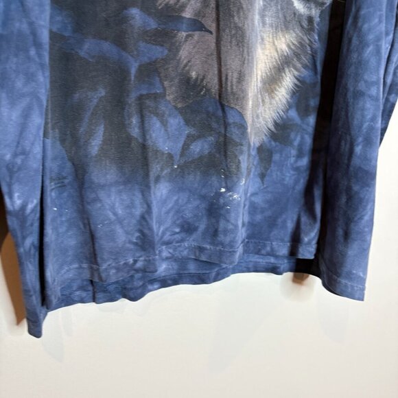 Vintage The Mountain tie dye Wolf long sleeve tee - Picture 2 of 4